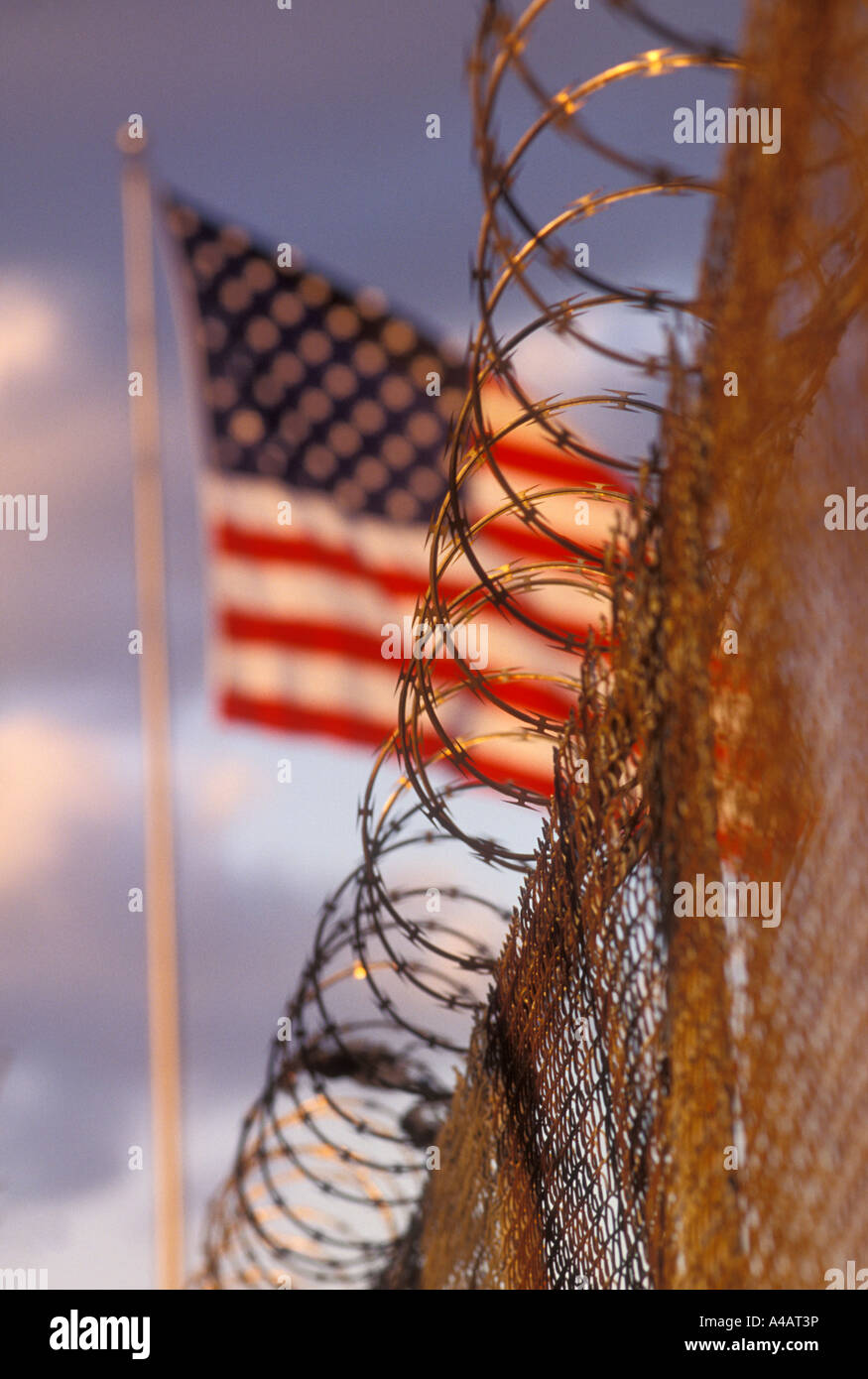 American flag barbed wire hires stock photography and images Alamy