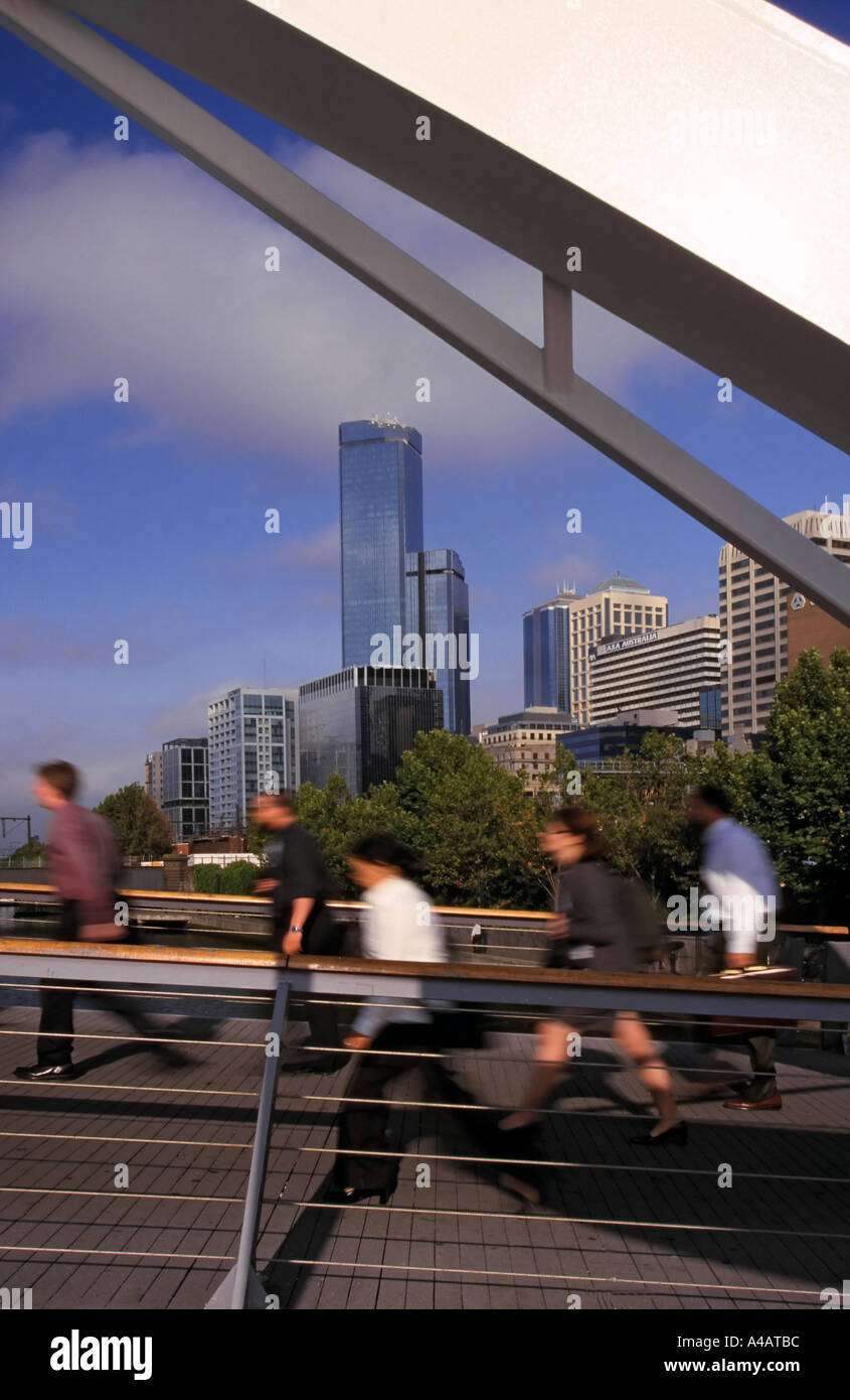 Footbridge Melbourne Australia, Stock Photo