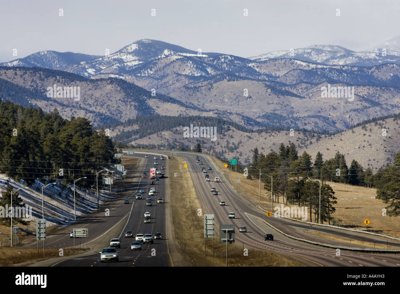 Rocky mountains seen from i 70 hires stock photography and images Alamy