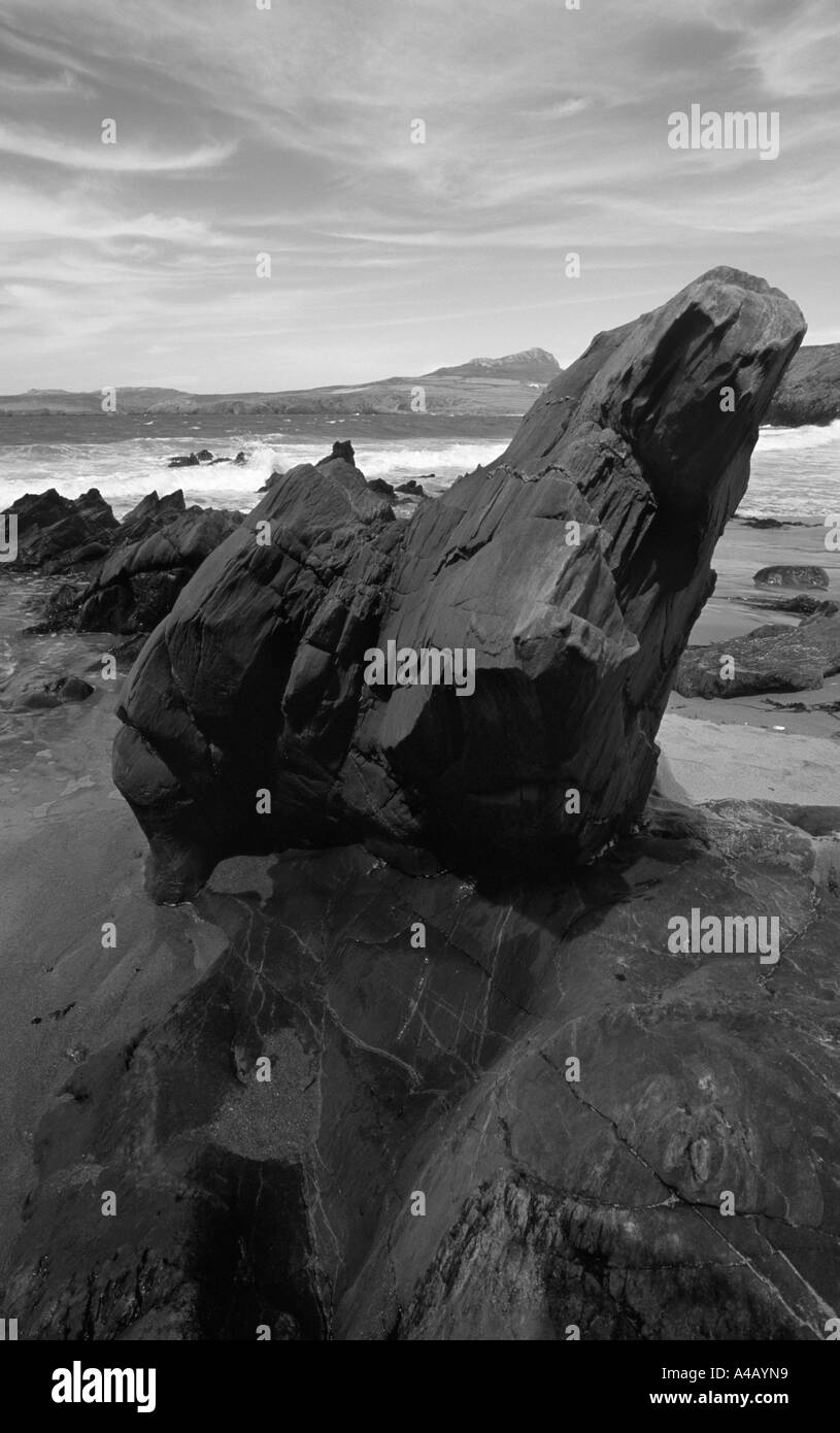 Shoreline coast coastline seashore Black and White Stock Photos ...