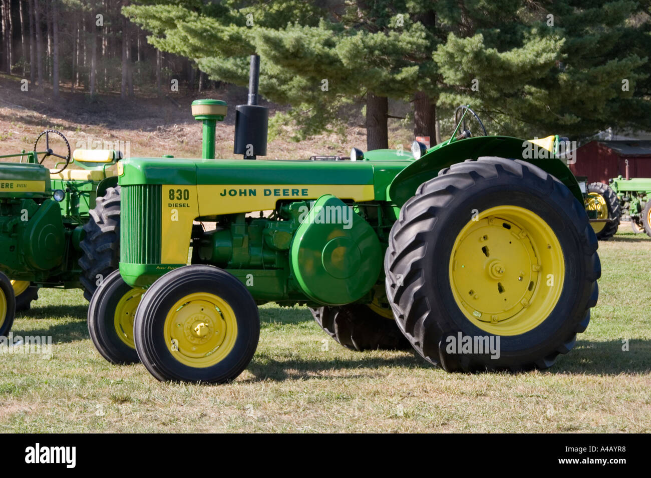 John Deere tractor Stock Photo