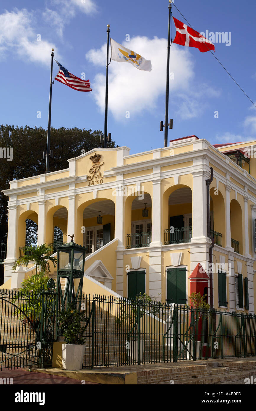 St.Croix. Christiansted. Government House Stock Photo Alamy