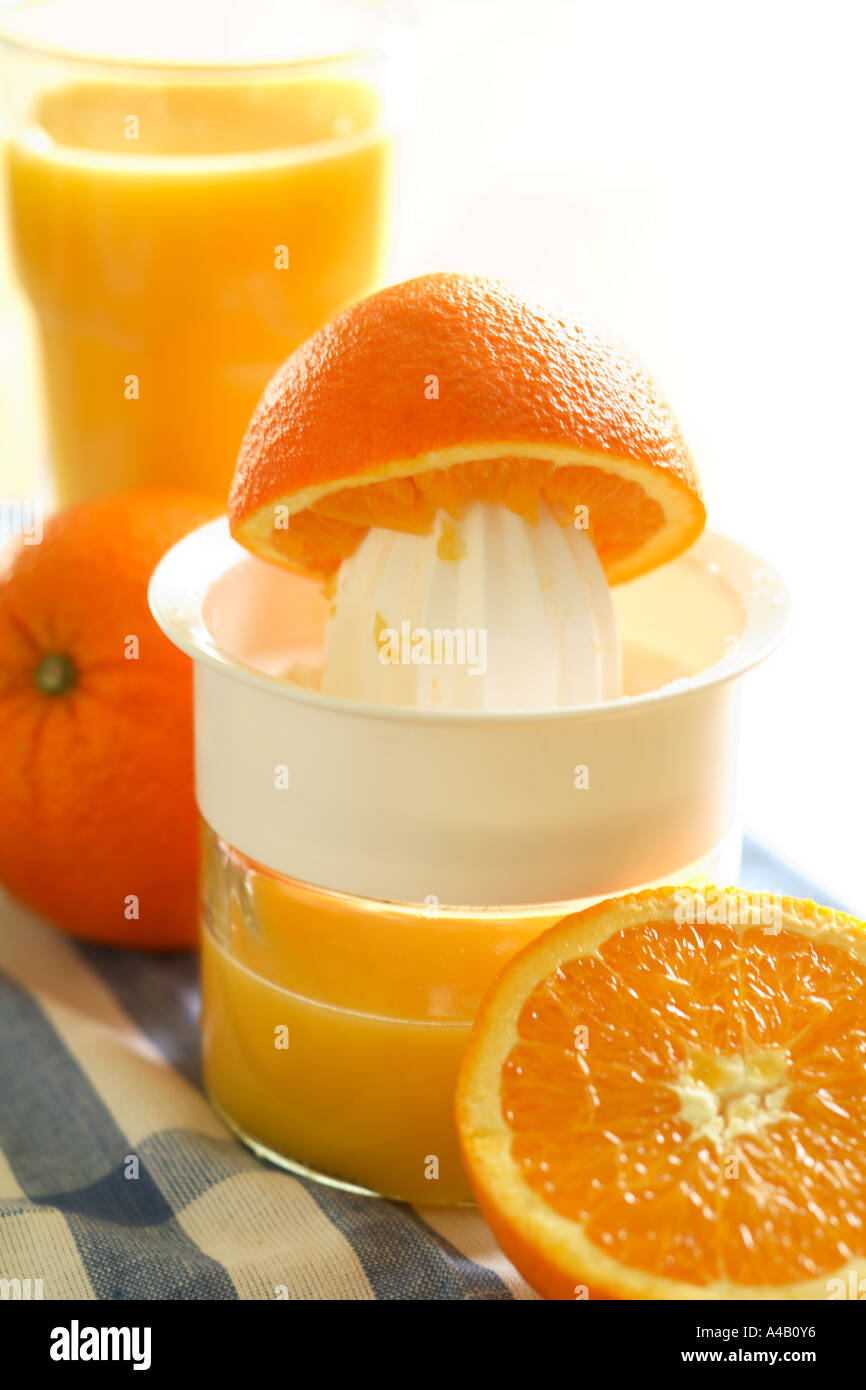 Fresh Orange Juice Stock Photo Alamy
