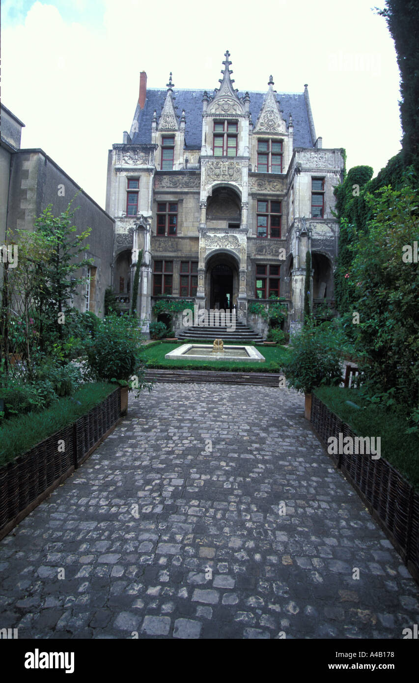 Hotel Gouin Museum of Art History and Science Tours France Stock Photo