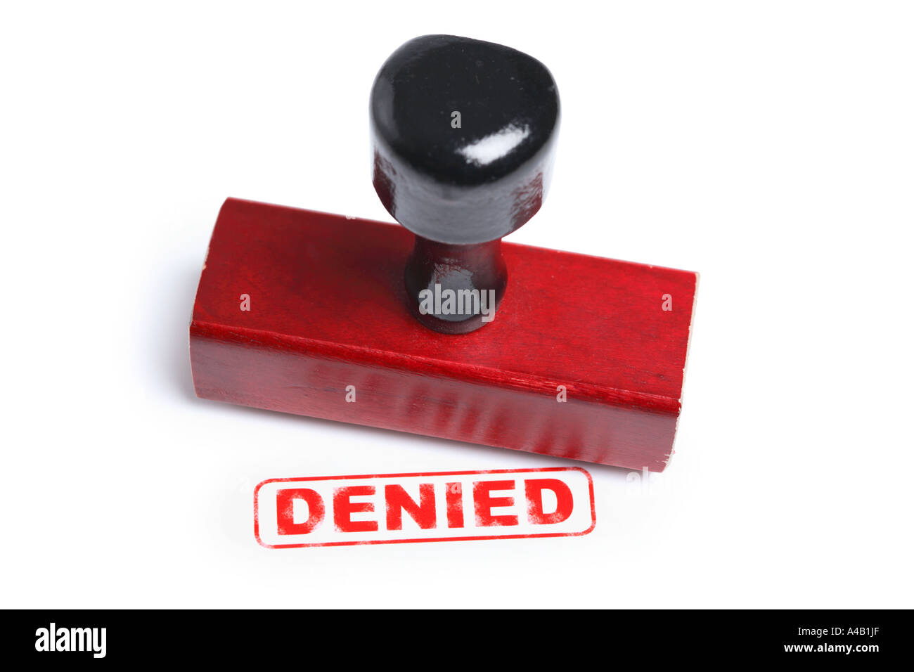 Denied rubber stamp Stock Photo