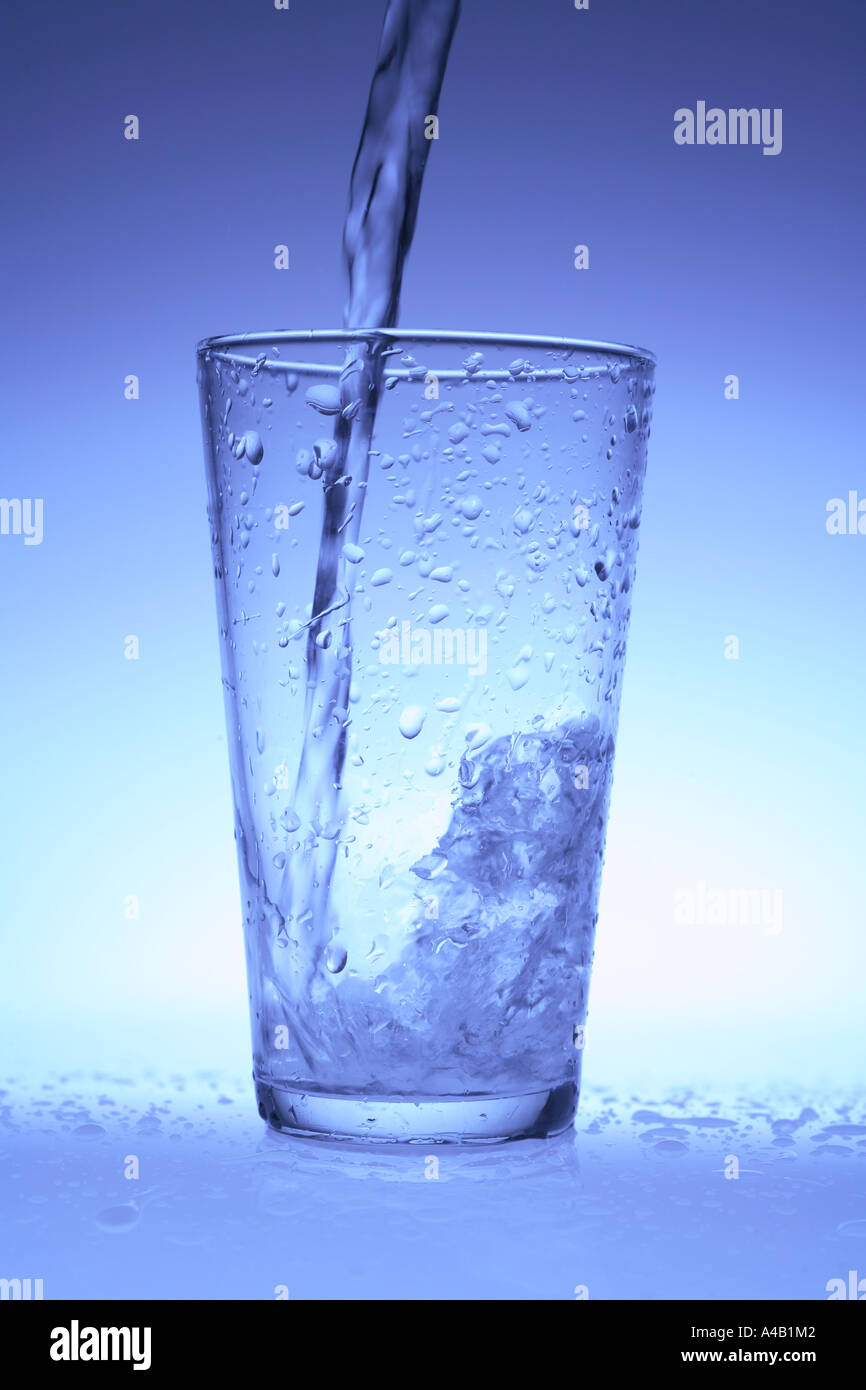 Glass of very cold water Stock Photo - Alamy
