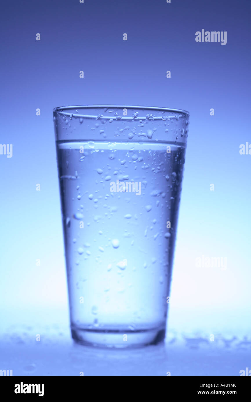 Glass of very cold water Stock Photo - Alamy