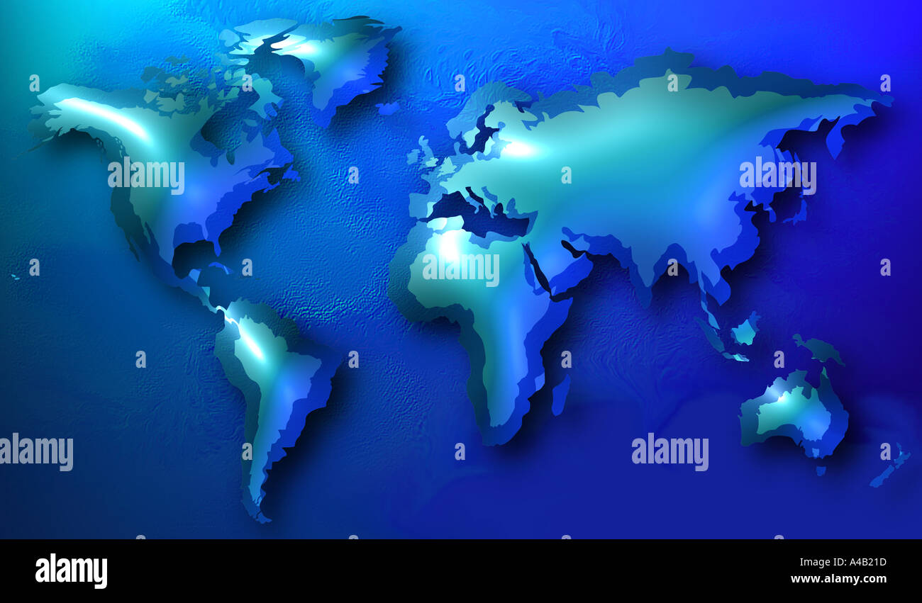 World map Stock Photo Alamy - World Map A4B21D