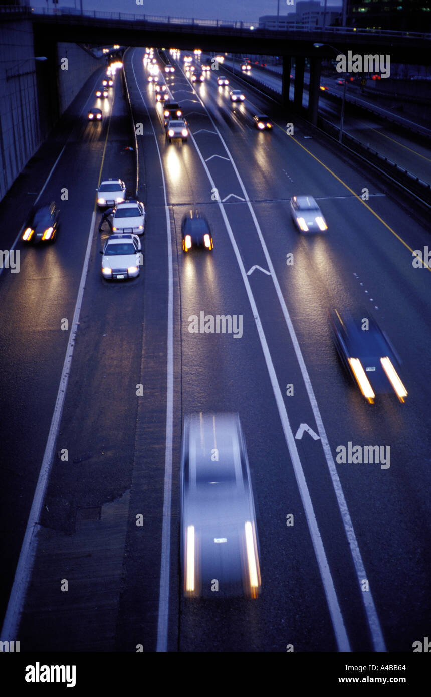 Seattle Freeway 5 freeway hi-res stock photography and images - Alamy
