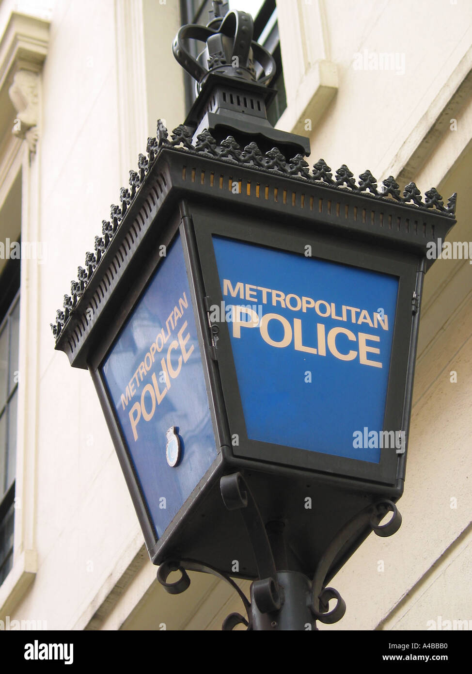 Metropolitan Police sign, London, England  United Kingdom Stock Photo