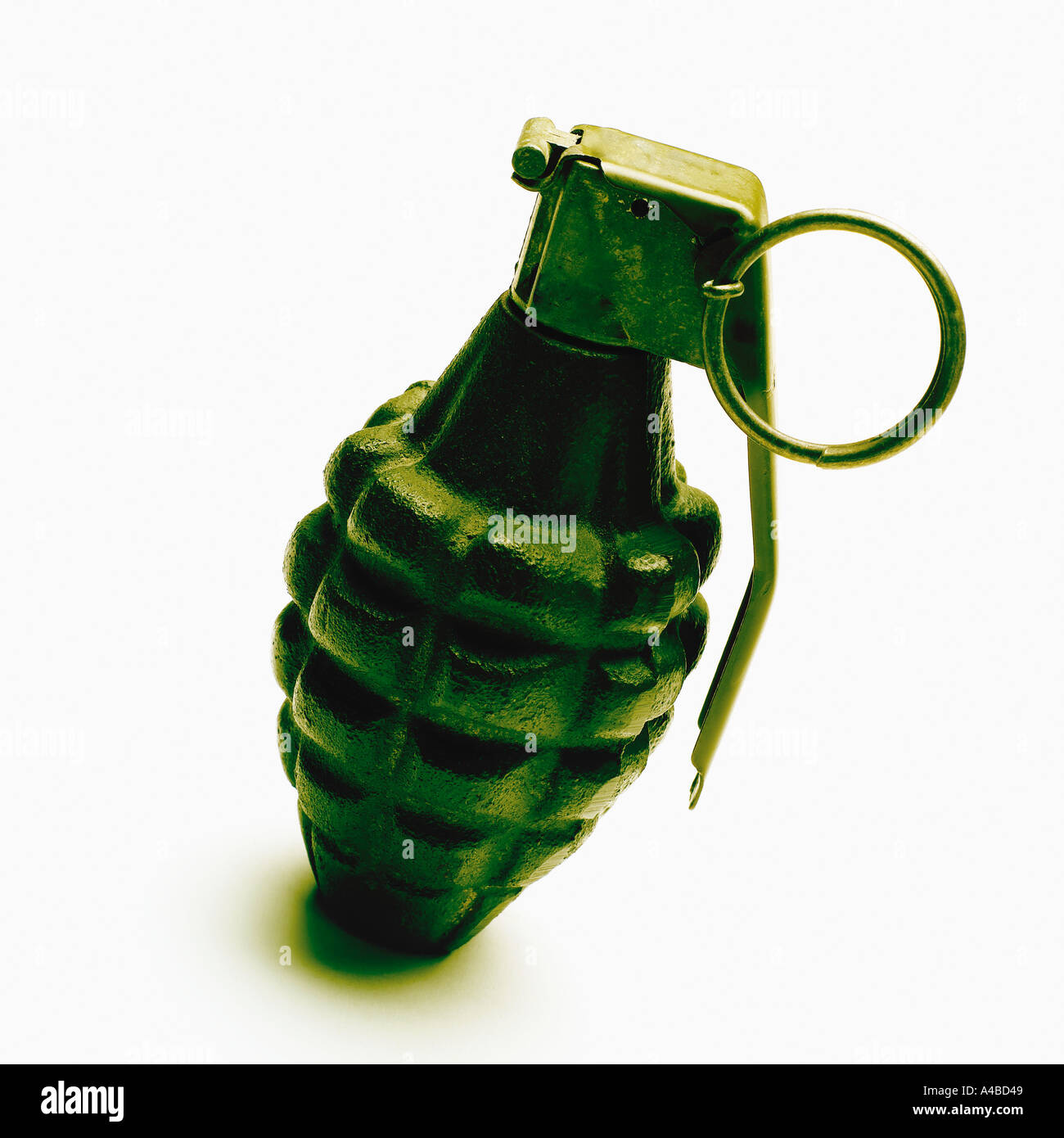 Hand grenade on white Stock Photo Alamy