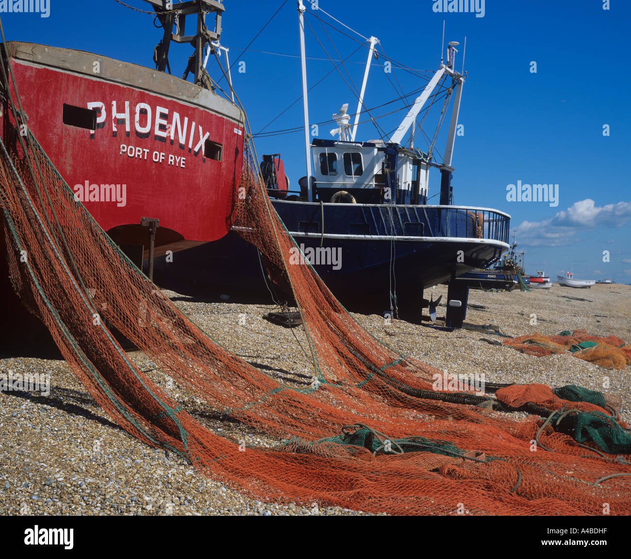 Dungeness Fishing Boats Kent Stock Photo - Alamy