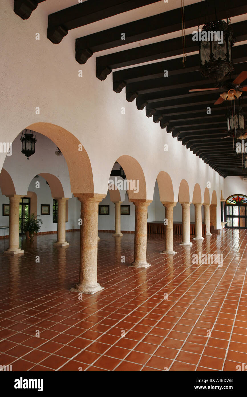 Interior Hacienda Teya Yucatan Mexico Stock Photo - Alamy