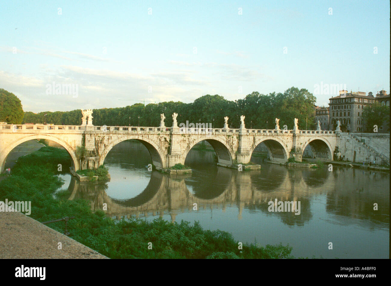 Bridge in Rome Stock Photo - Alamy