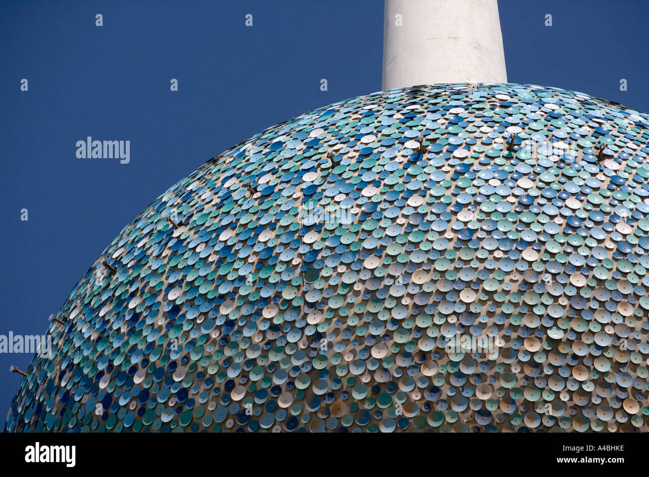 Kuwait Tower close-up design detail Stock Photo