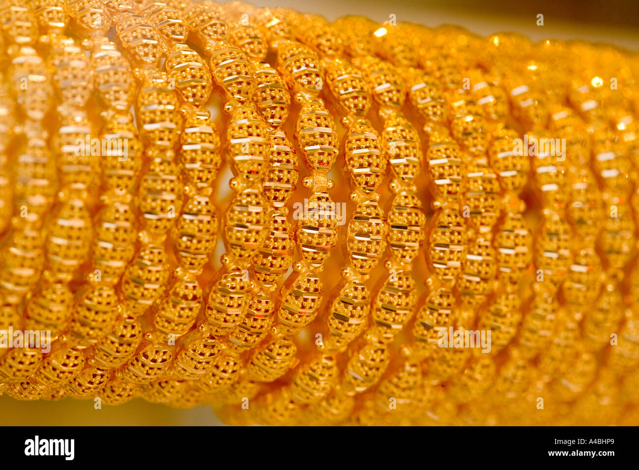 Kuwait Gold bracelets in a shop window Stock Photo 6284328 Alamy