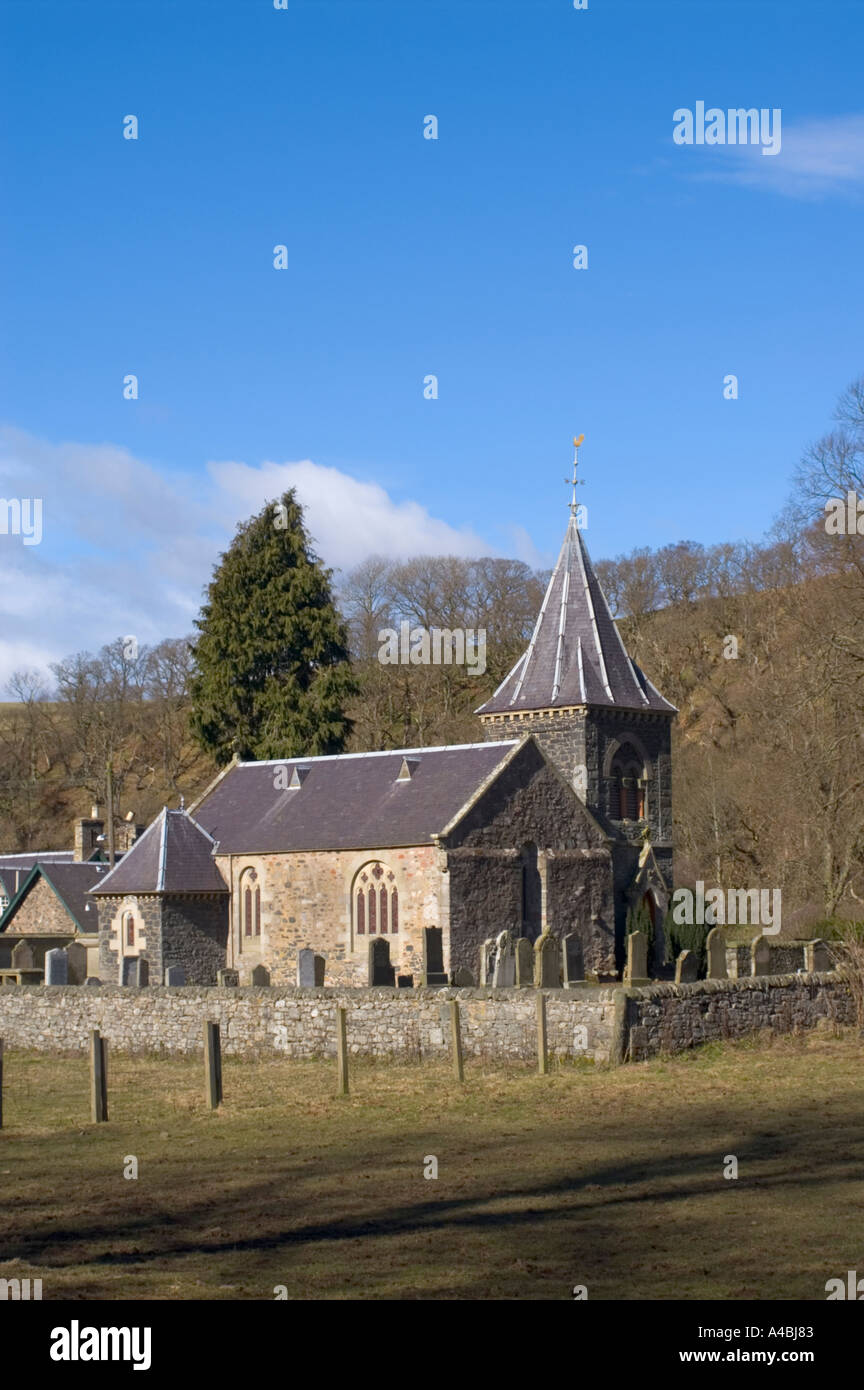 The church of Abbey St Bathans Berwickshire Scottish Borders UK Stock