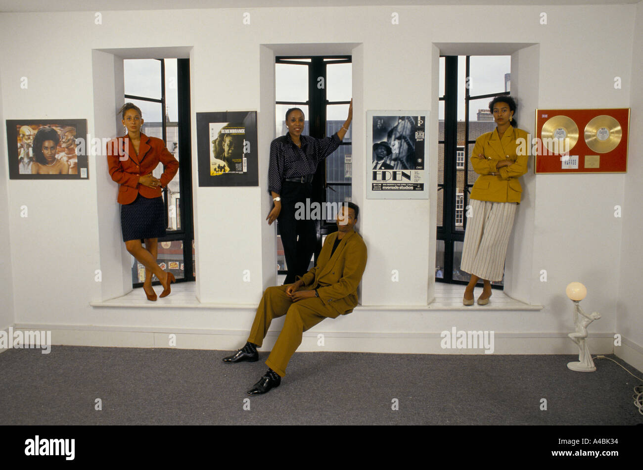 wm p britains first black marketing agency brixton london 1990 Stock Photo