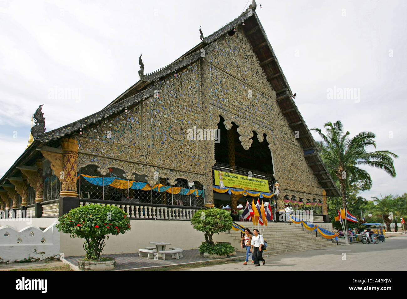 Wat Chiang Man in Chiang Mai Thailand Stock Photo