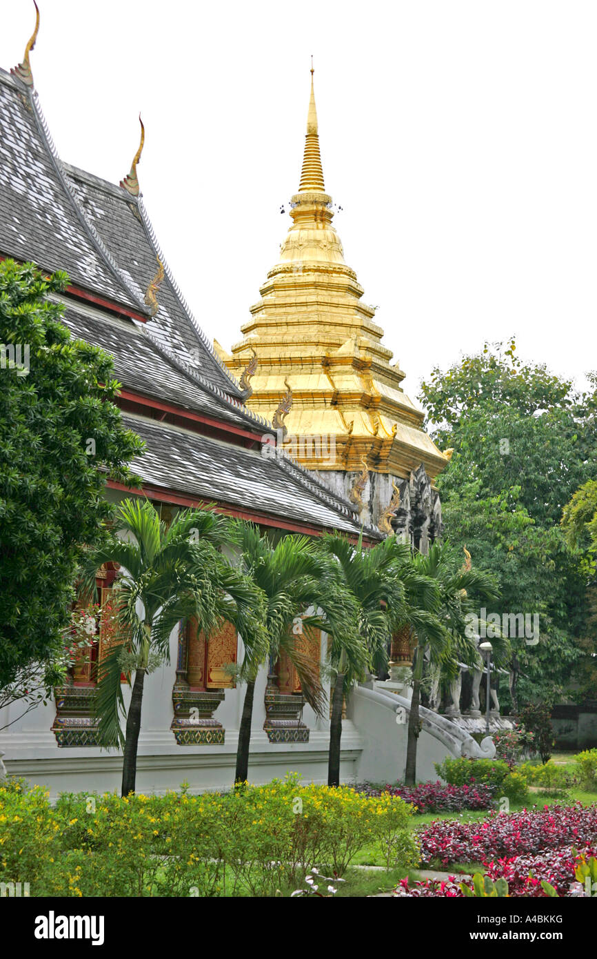 Wat Chiang Man in Chiang Mai Thailand Stock Photo