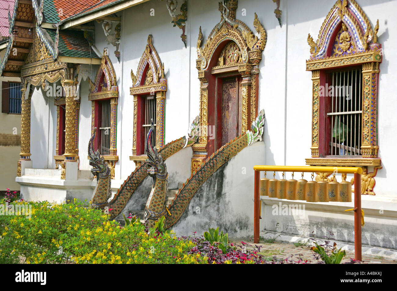 Wat Chiang Man in Chiang Mai Thailand Stock Photo