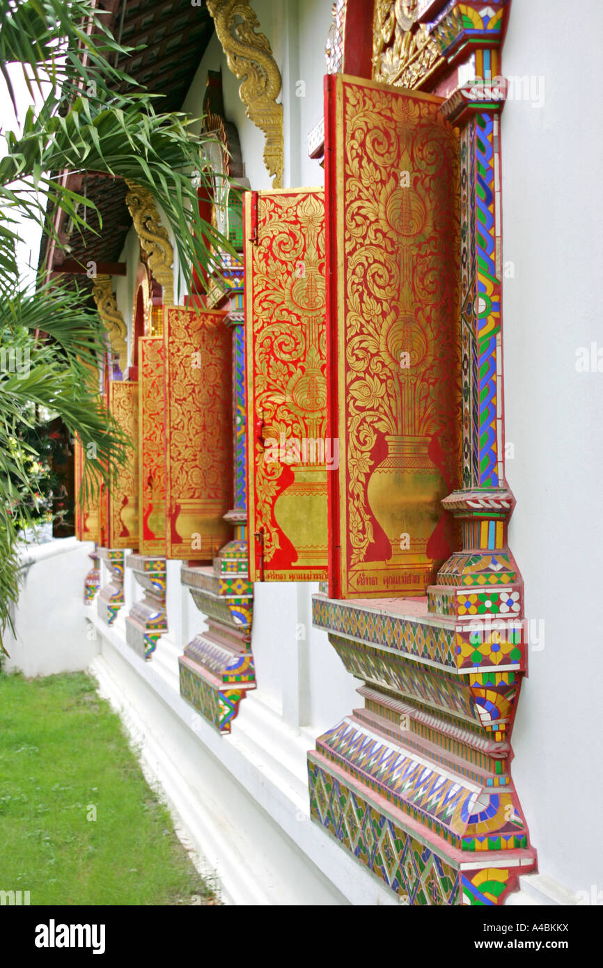 Wat Chiang Man in Chiang Mai Thailand Stock Photo