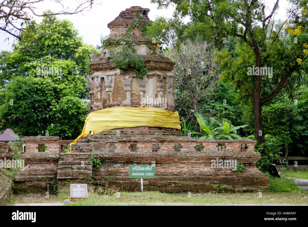 Wat Chet Yot in Chiang Mai Thailand Stock Photo