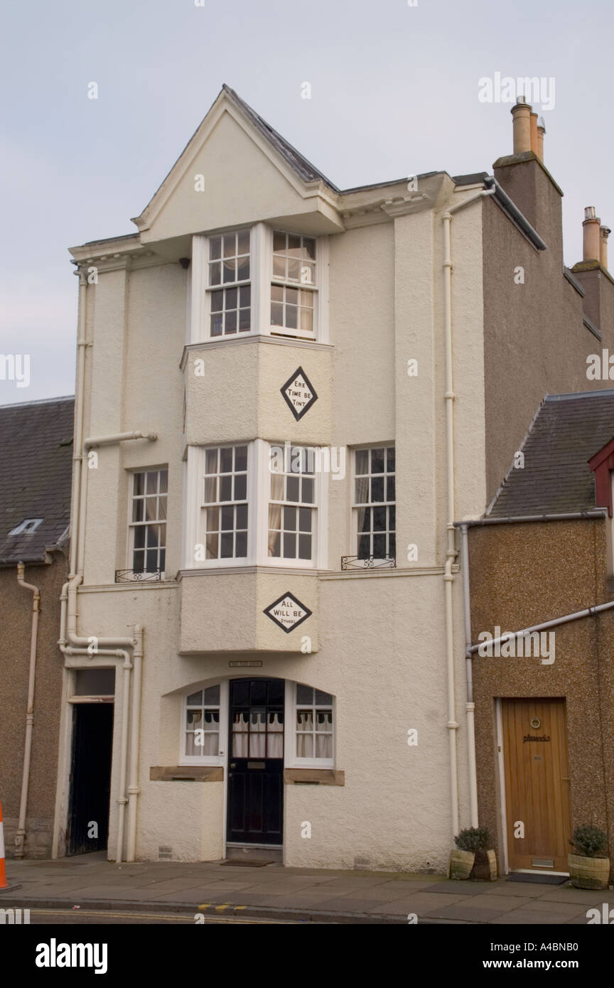 The Text House Denholm Scotland UK next to birthplace of James Murray 1st editor of the Oxford English Dictionary Stock Photo