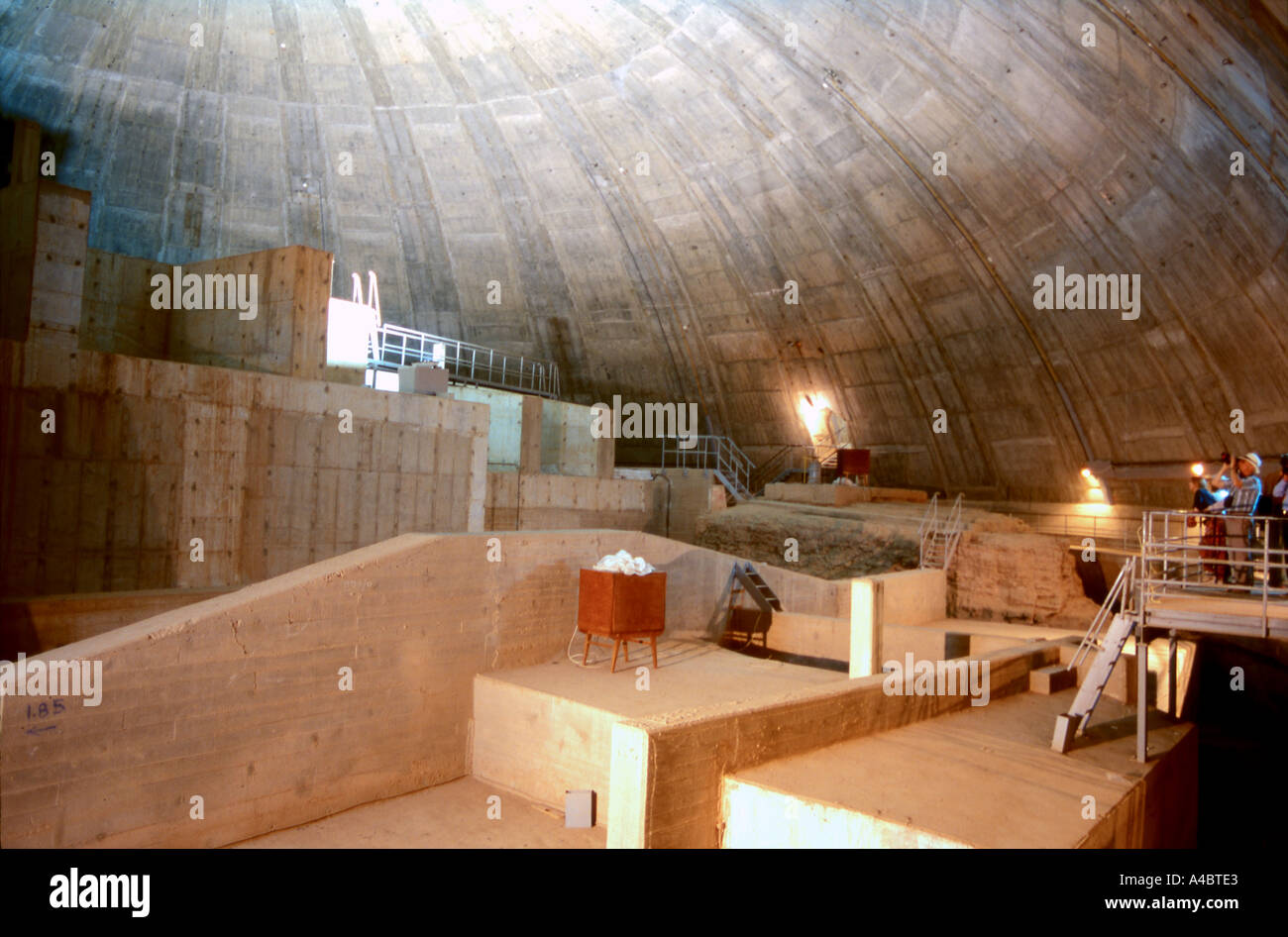 Under the dome of Abu Simbel Egypt Stock Photo