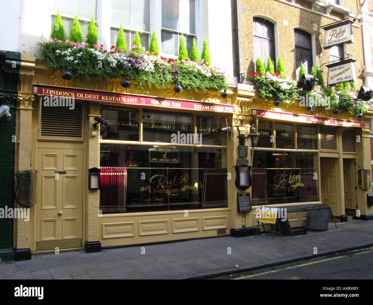 Rules restaurant Covent Garden London UK Stock Photo Alamy