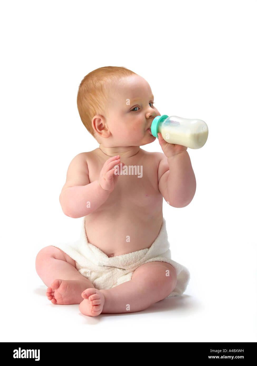 6 month old baby Stock Photo