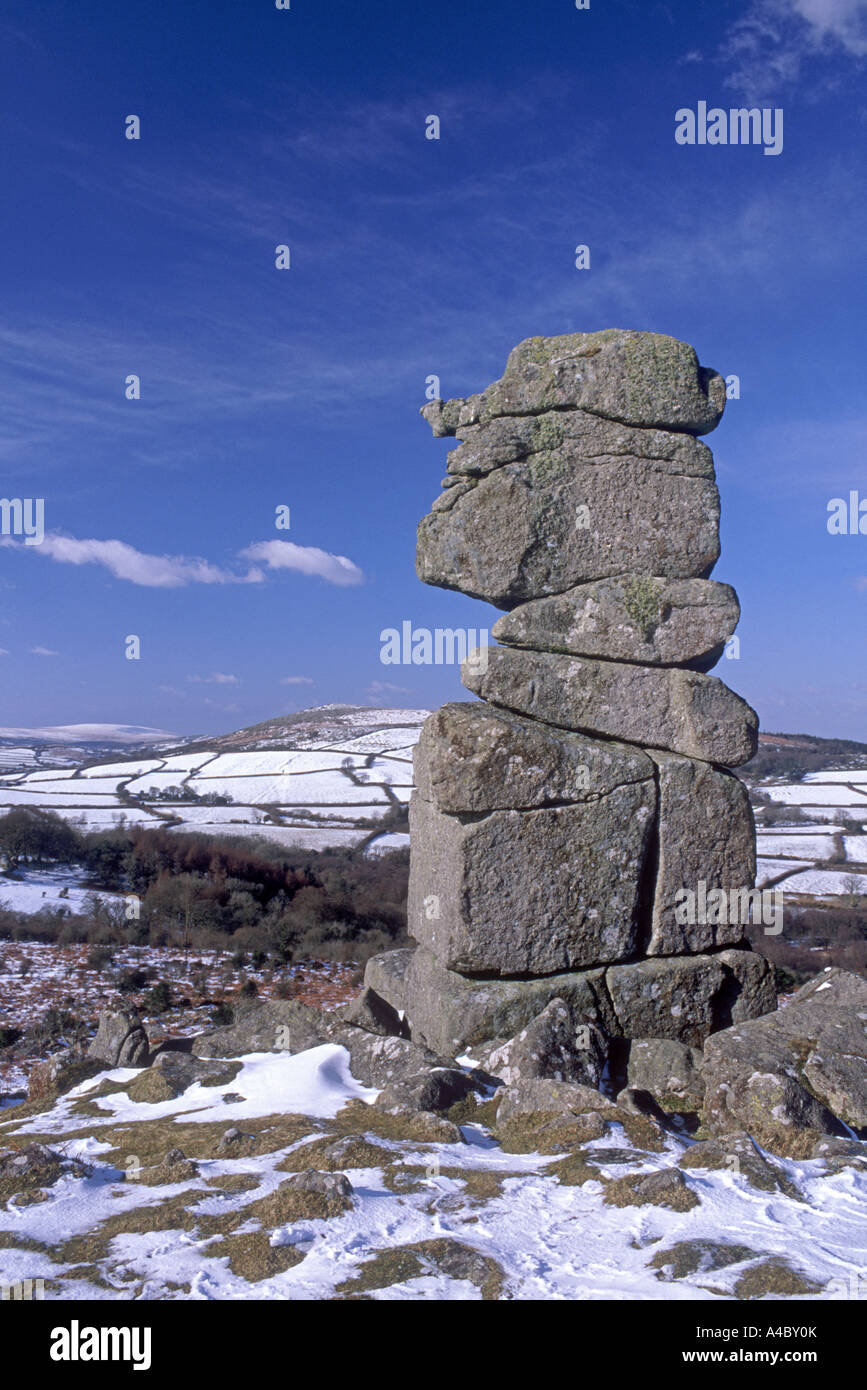 Bowerman's Nose on Hayne Down, Manaton, Dartmoor National Park. Devon