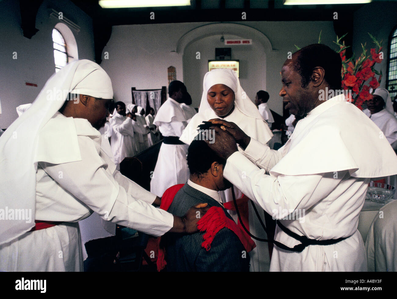 church congregation confirmation Stock Photo