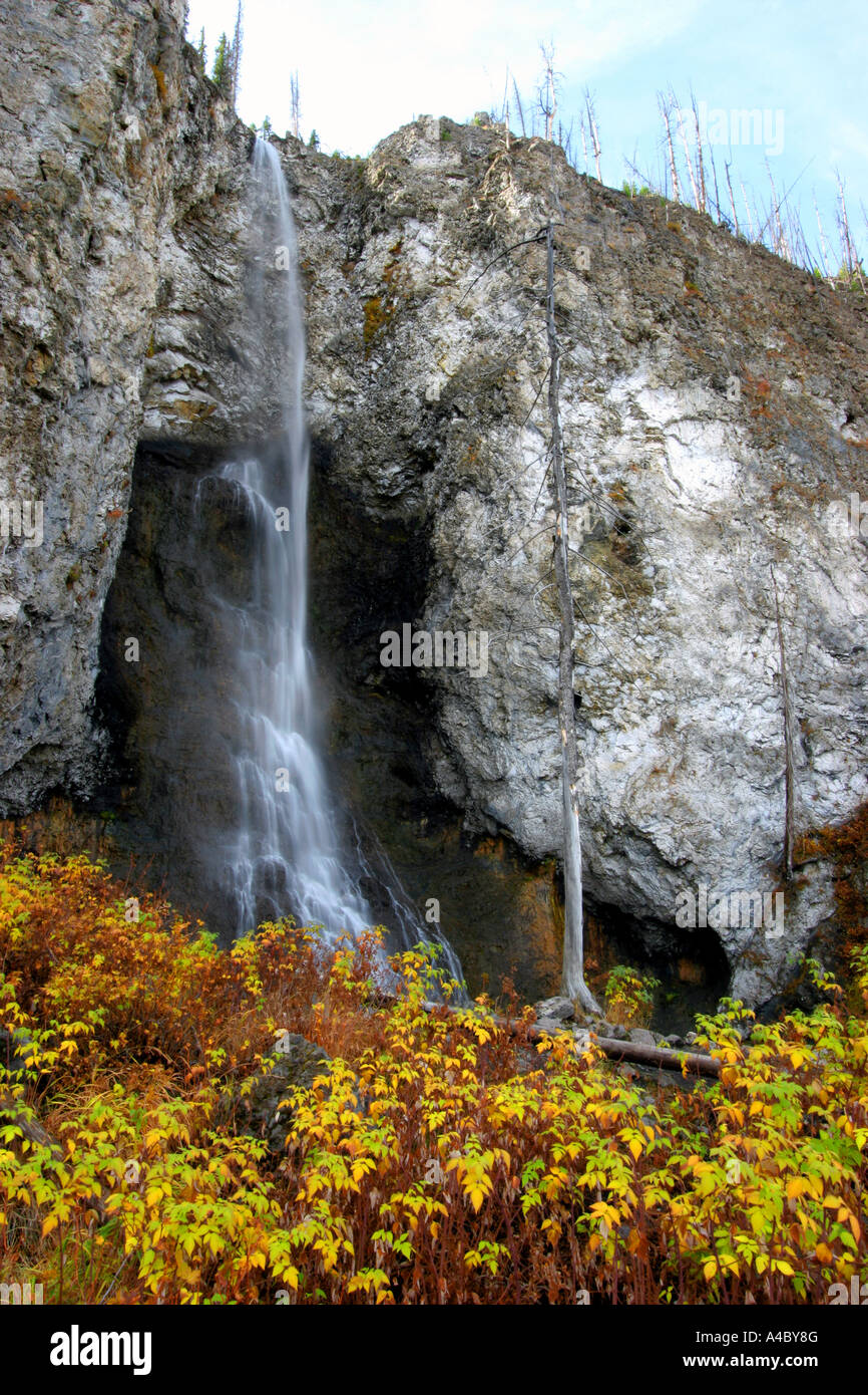 fairy falls, yellowstone national park, wyoming Stock Photo