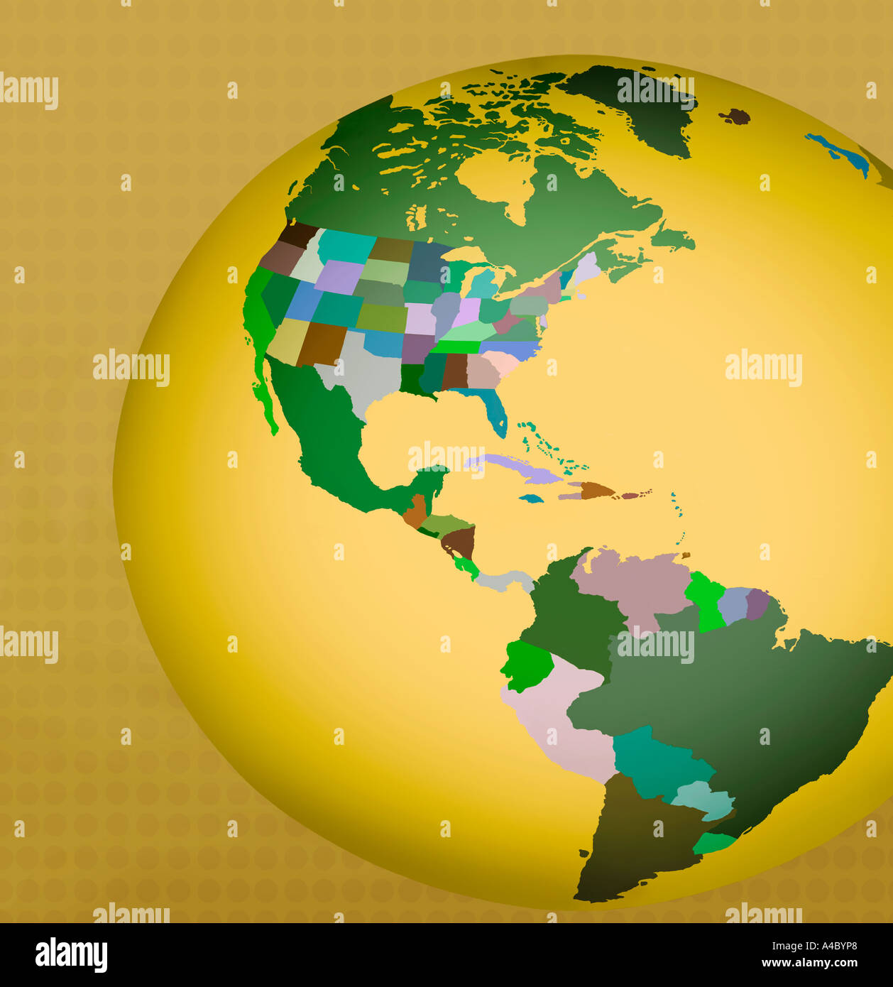 Western Hemisphere Map High Resolution Stock Photography and Images - Alamy