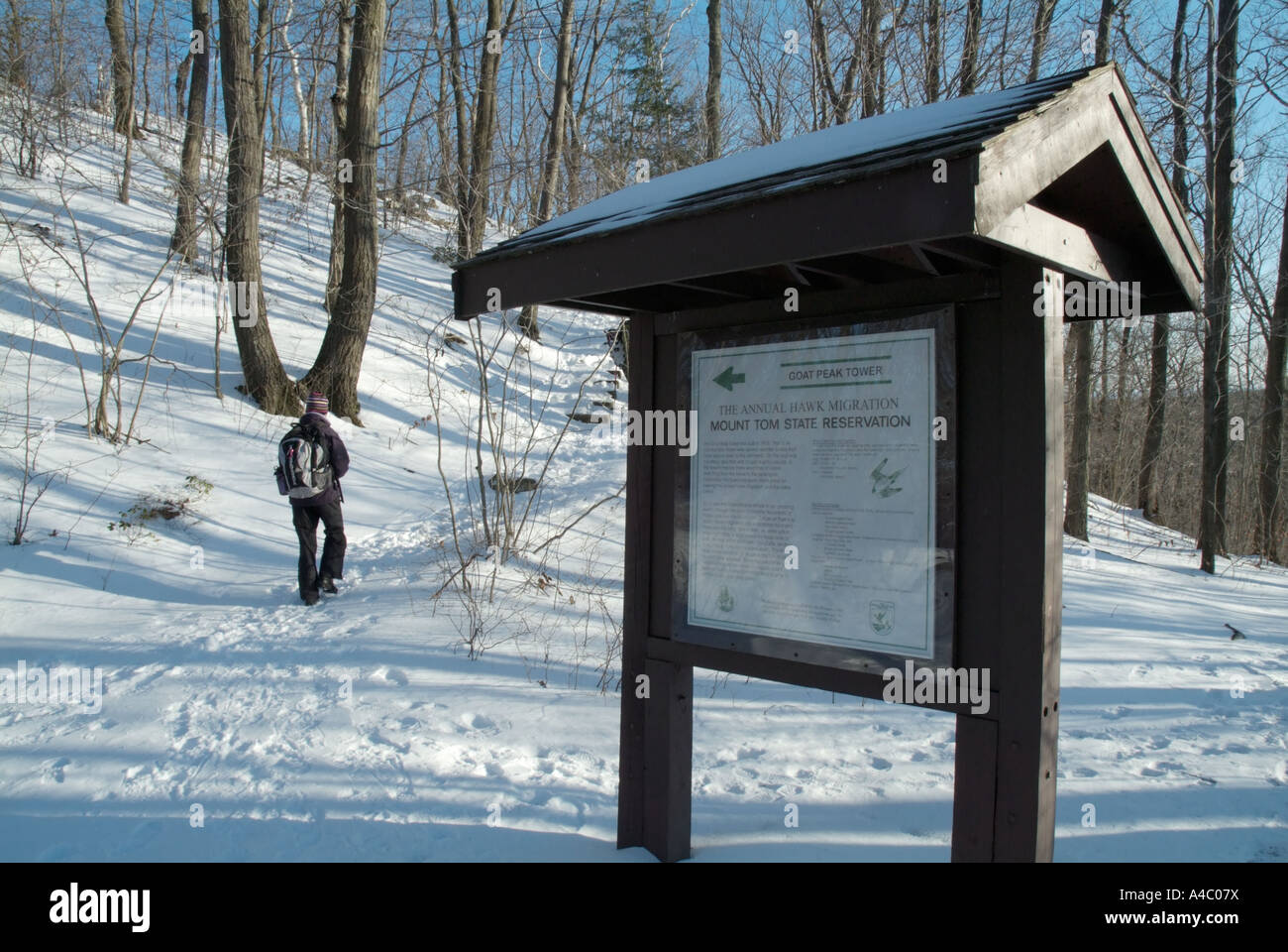 Mount Tom State Reservation in Holyoke, Massachusetts USA
