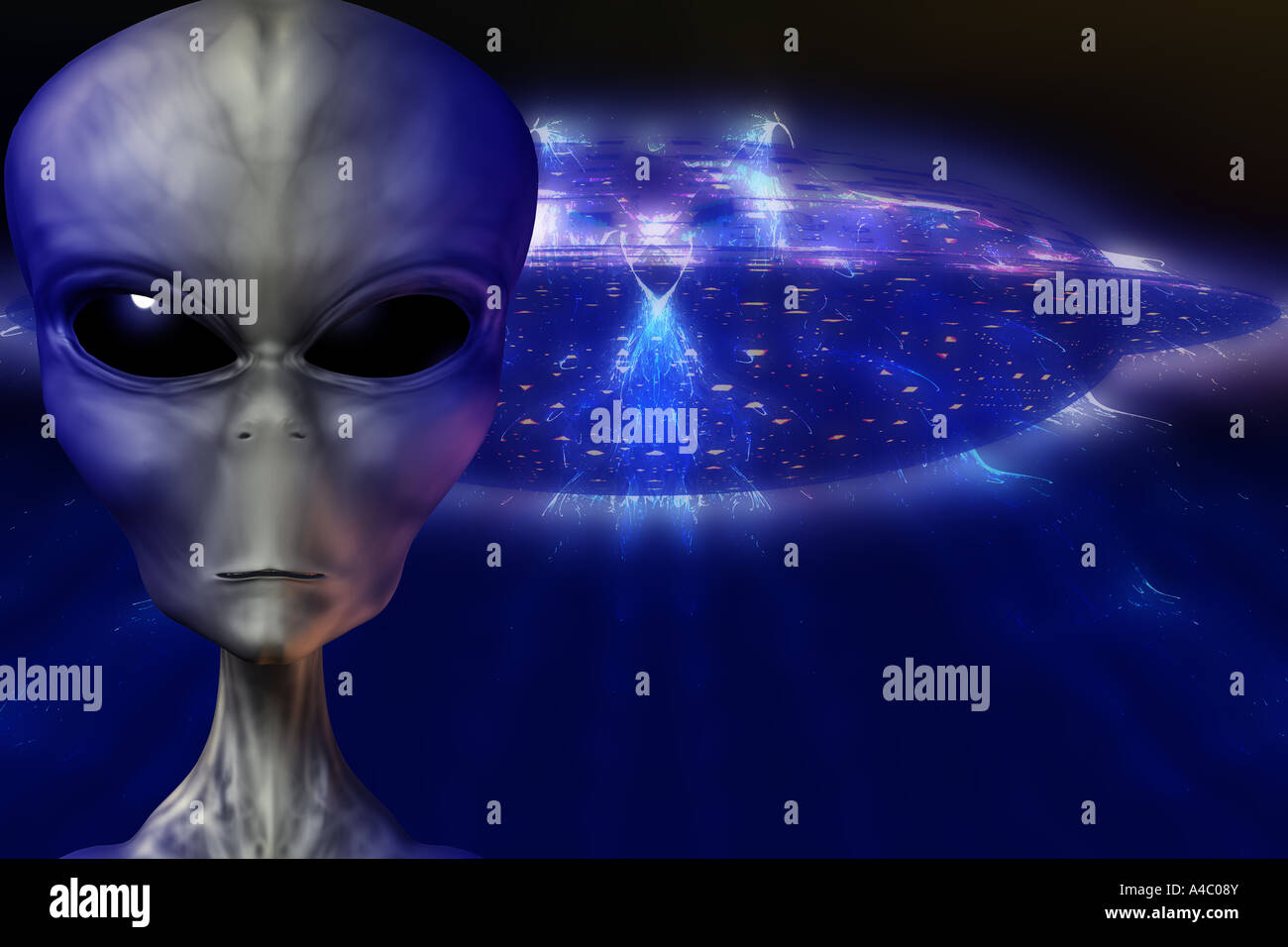 Alien. Stock Photo