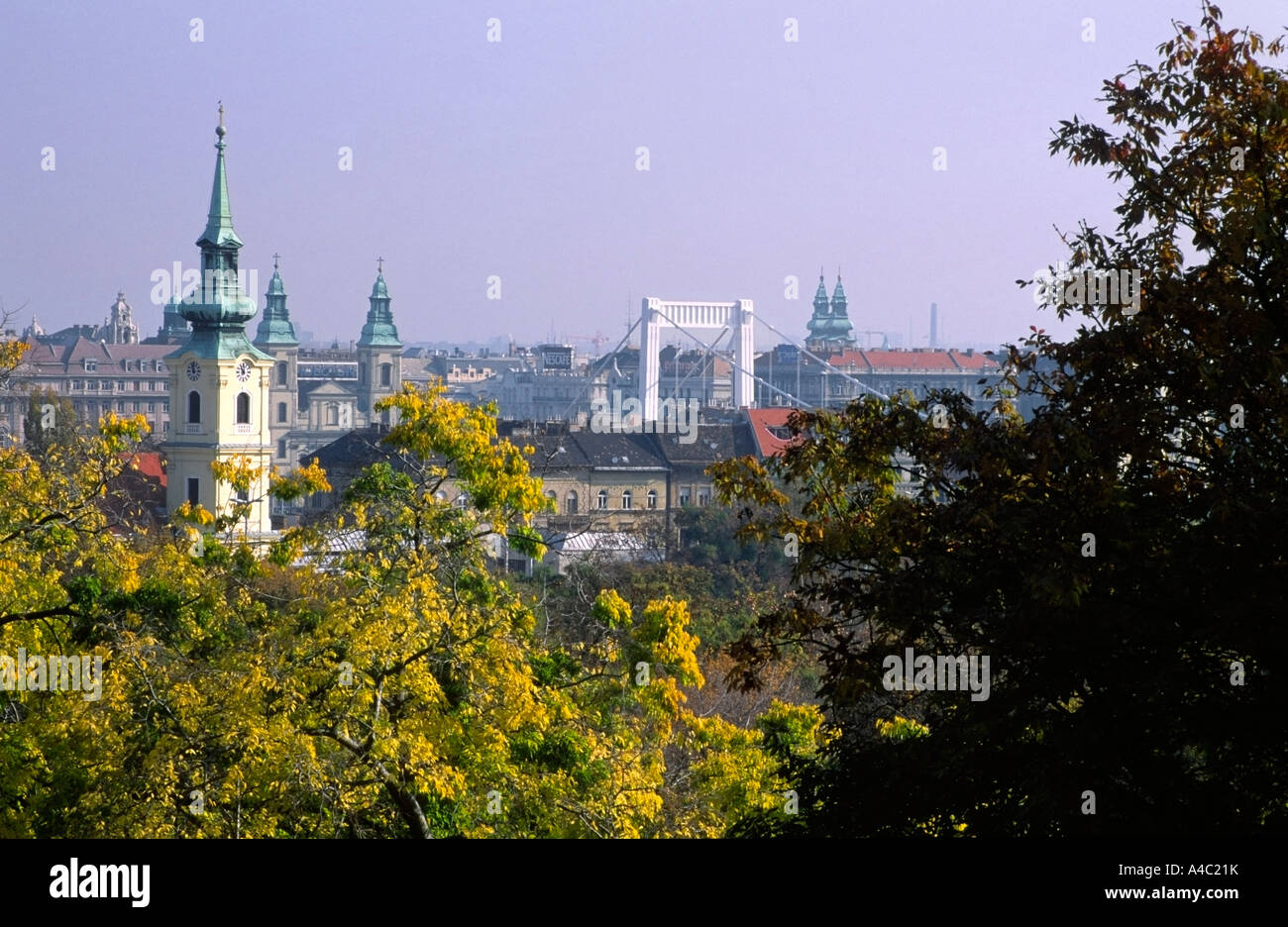 View of Budapest from Castle Hill Budapest Hungary Stock Photo - Alamy