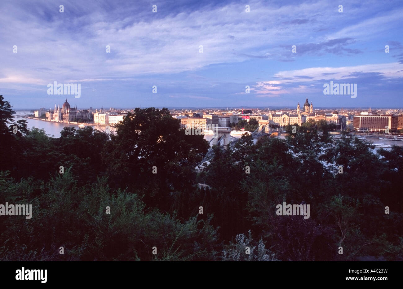 View of Budapest from Castle Budapest Hungary Stock Photo - Alamy