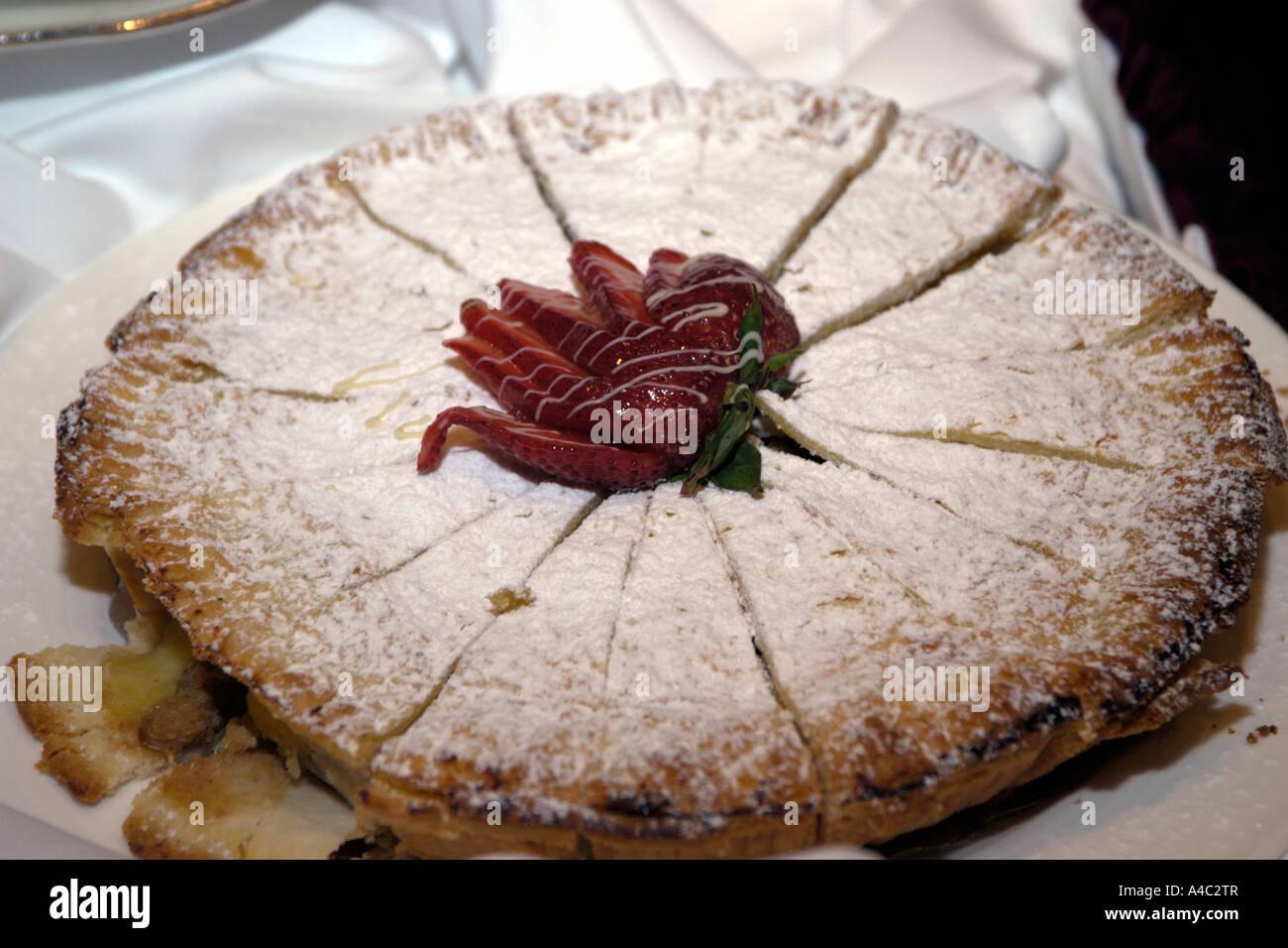 Gourmet Apple Pie Stock Photo