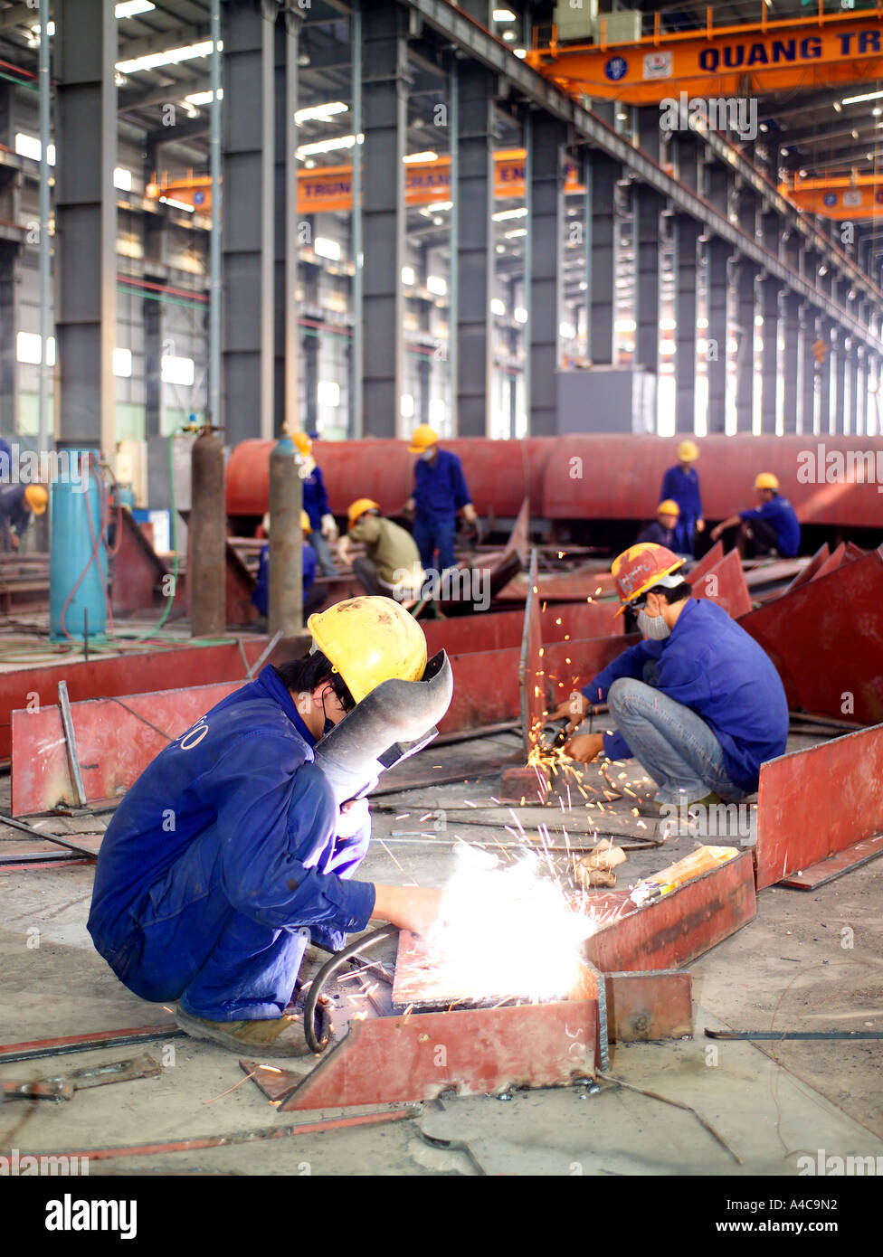 Mechanical Engineering, Welders, Namtrieu Ship Yard, Vietnam, Asia