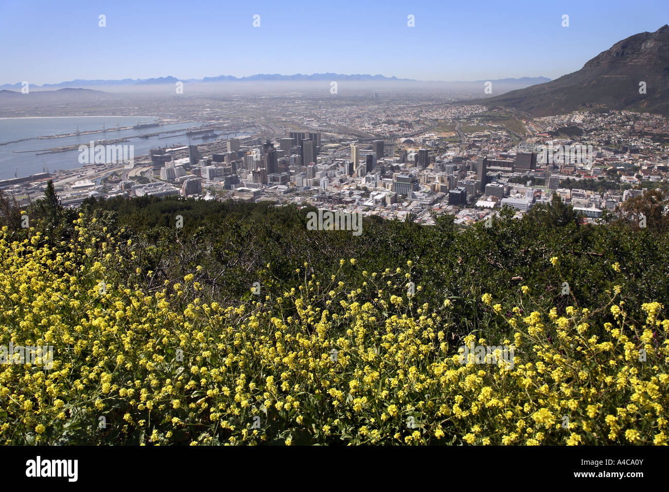 Cape Town panorama  ( view from from Signal Hill ) Stock Photo