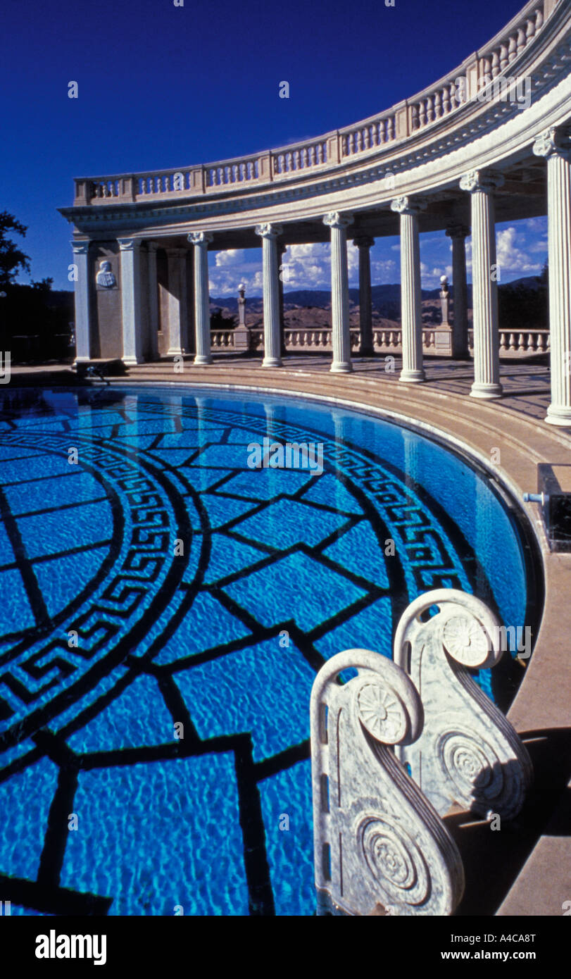 Pool Hearst Castle San Simeon California USA Former residence of William Randolph Hearst Stock Photo