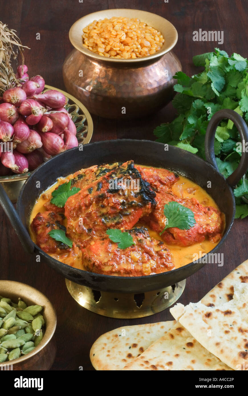 Butter Chicken India Food Stock Photo - Alamy