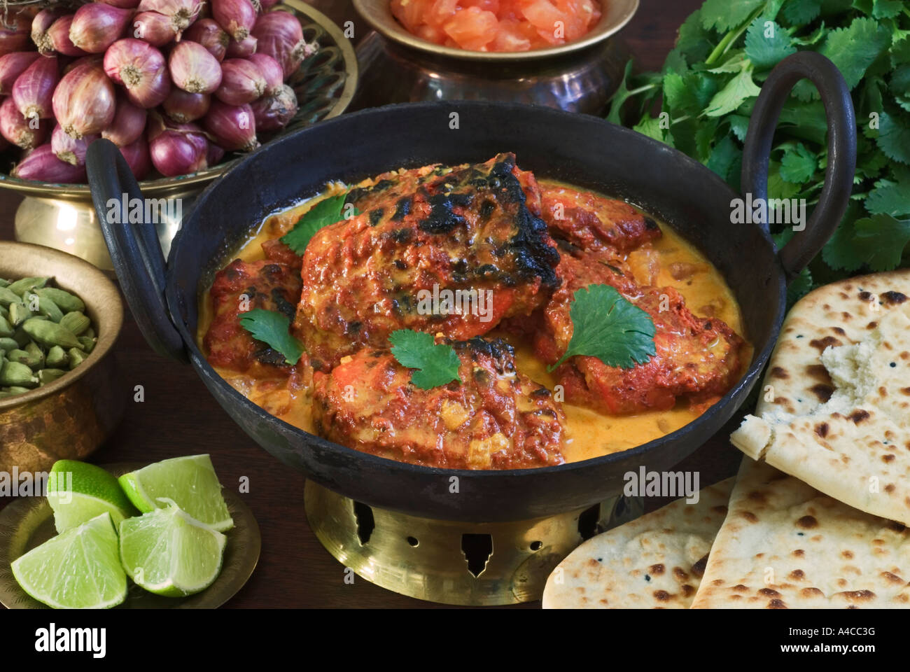 Butter Chicken India Food Stock Photo - Alamy