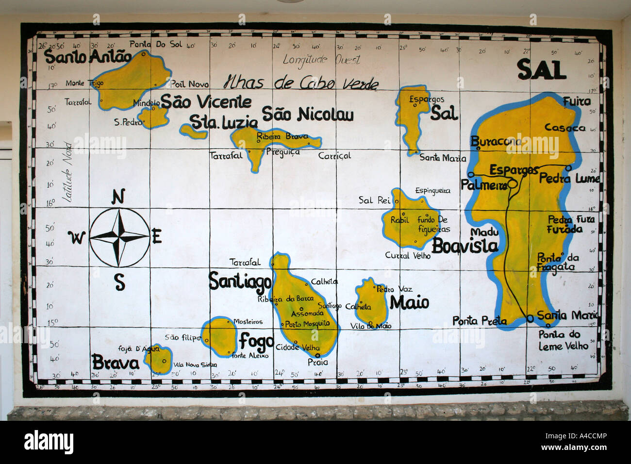 Cape verde map hi-res stock photography and images - Alamy