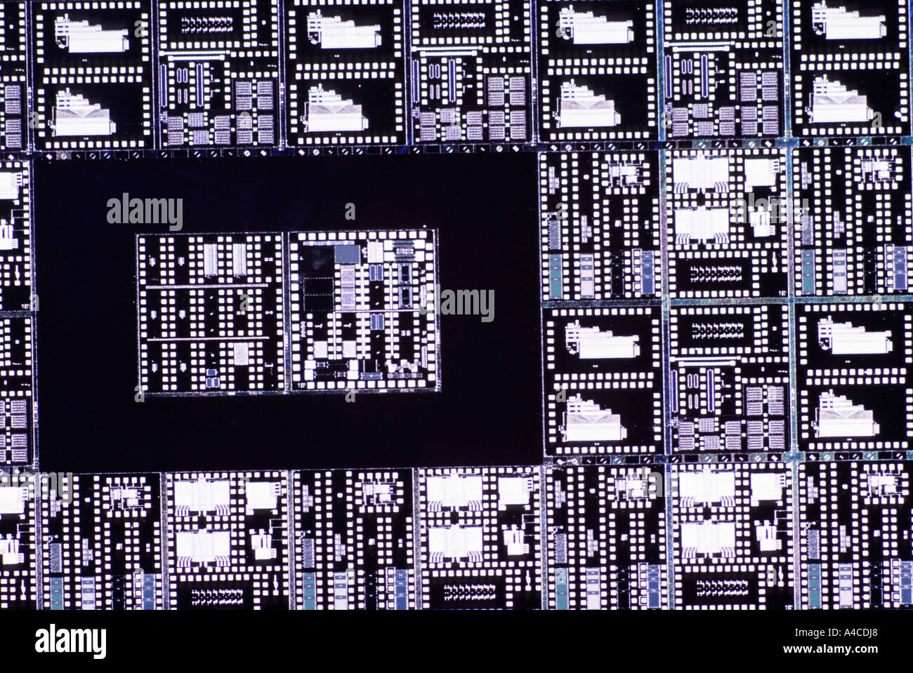 Integrated Circuit Wafer Stock Photo Alamy
