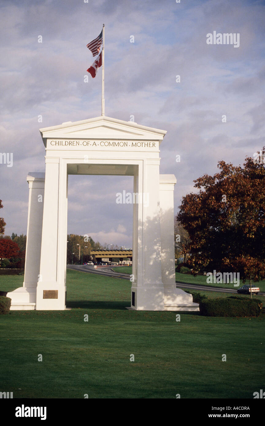 Canada united states border monument hi-res stock photography and ...
