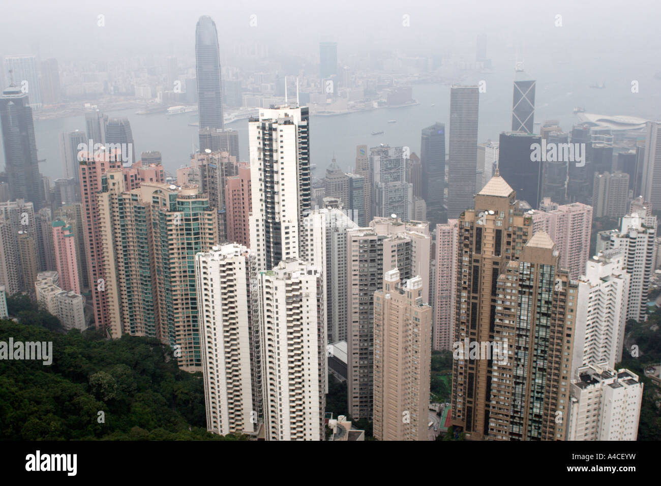 View of Hong Kong from Victoria Peak Stock Photo - Alamy
