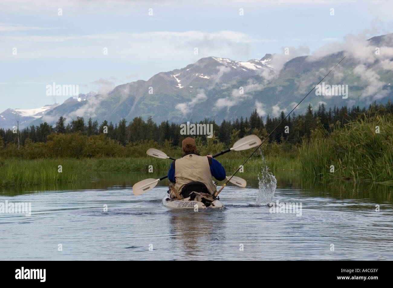 Salmon Fishing, Valdez, Alaska Stock Photo Alamy